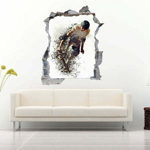 Extreme Skateboard 3D Wall Decal Vinyl Sticker