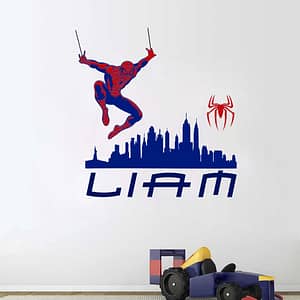 Spider-man City Superhero Wall Decal Vinyl Sticker