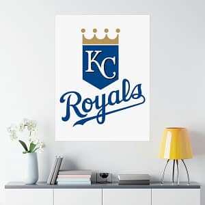 MLB Team Logos Kansas City Royals Painting Bedroom Living Room Wall Art Décor Matte Vertical Posters
