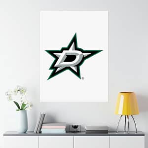 NHL Team Logos Dallas Stars Painting Bedroom Living Room Wall Art Décor Matte Vertical Posters