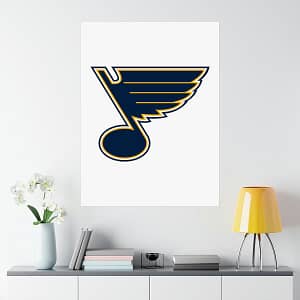 NHL Team Logos St. Louis Blues Painting Bedroom Living Room Wall Art Décor Matte Vertical Posters