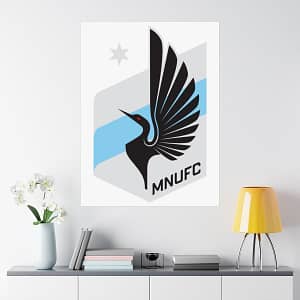 MLS Team Logos Minnesota United FC Painting Bedroom Living Room Wall Art Décor Matte Vertical Posters