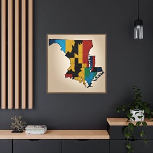 Maryland Canvas Gallery Wraps &#8211; Maryland Living Room Bedroom Office Home Wall Decor Canvas Art &#8211; Housewarming Gifts &#8211; MD New Home Gifts