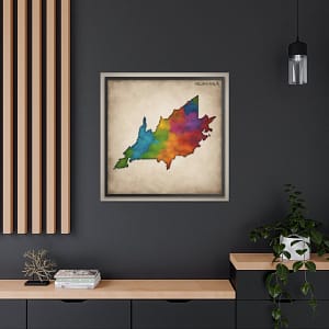 Virginia Canvas Gallery Wraps &#8211; Virginia Bedroom Living Room Office Wall Decor Home Canvas Art &#8211; Housewarming Gifts &#8211; VA New Home Gifts