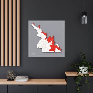 Virginia Canvas Gallery Wraps &#8211; Virginia Living Room Office Bedroom Wall Decor Home Canvas Art &#8211; Housewarming Gifts &#8211; VA New Home Gifts