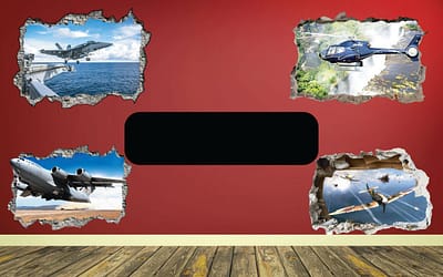 3D Art Wall Decal, 3D Art Wall Decal