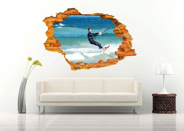 kitesurfing 3D Wall Decal Vinyl Sticker
