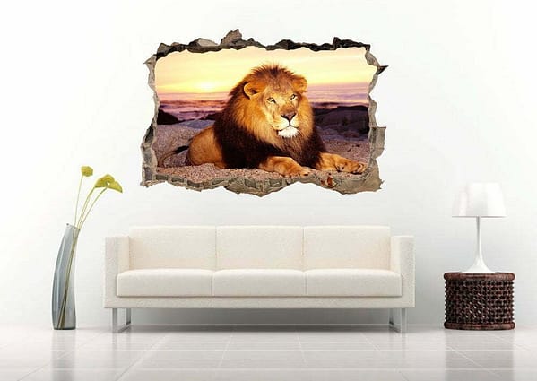 Lion of The Jungle Wall Decals Vinyl Sticker