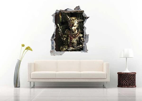 Mannequin in the Shape Robot 3D Art Wall Decal Vinyl Sticker