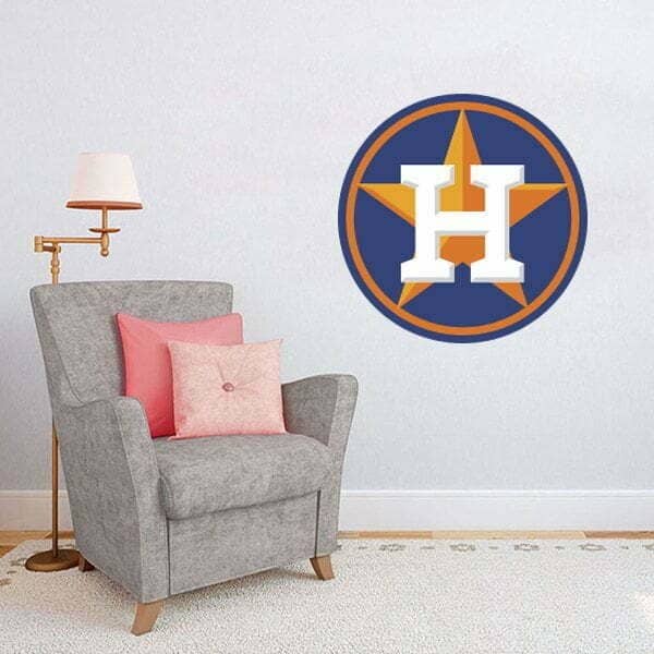 Houston Astros MLB Logo Wall Decal Vinyl Sticker