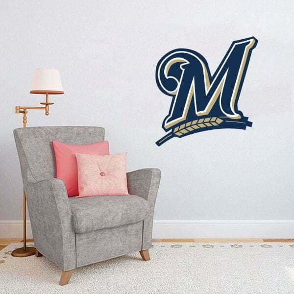 Milwaukee Brewers MLB Logo Wall Decal Vinyl Sticker