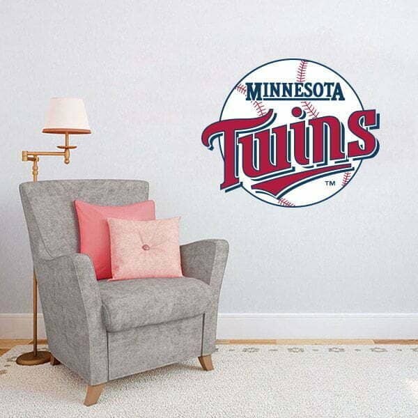 Minnesota Twins MLB Logo Wall Decal Vinyl Sticker