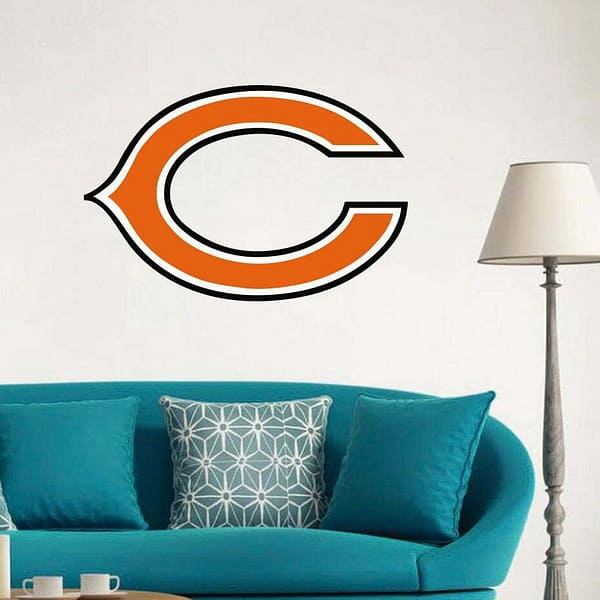Chicago Bears NFL Logo Wall Decal Vinyl Sticker