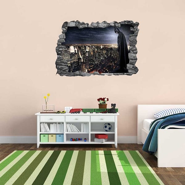 Batman Gotham Superhero 3D Wall Decal Vinyl Sticker