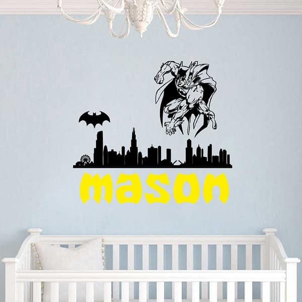 Batman City Superhero Wall Decal Vinyl Sticker