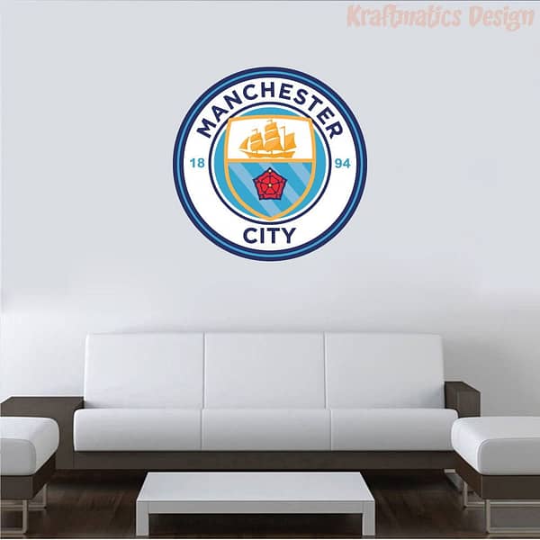 Manchester City F.C. Wall Decal Vinyl Sticker