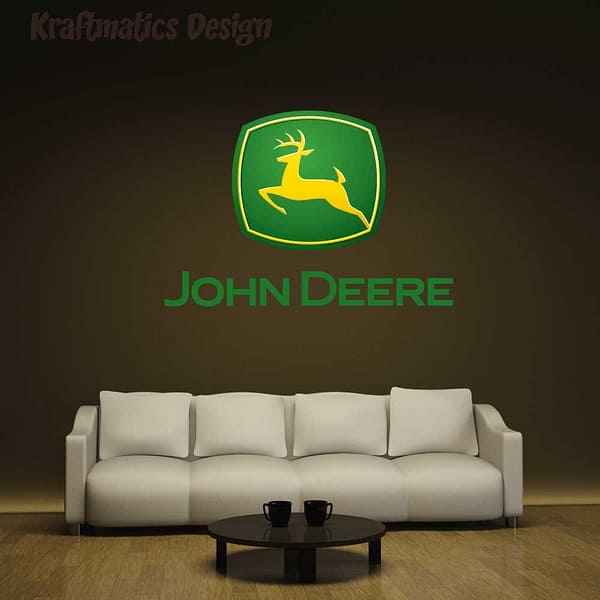 John Deere Logo Wall Decal Vinyl Sticker
