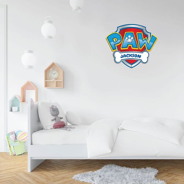 Paw Patrol Custom Name Wall Decal Vinyl Sticker