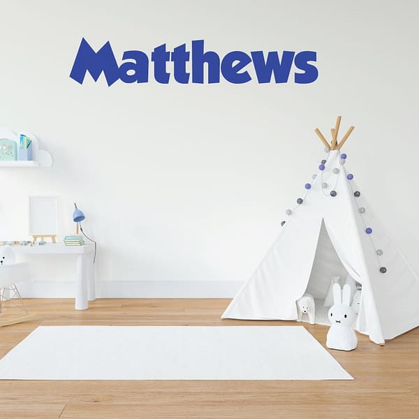 Custom Name Grobold Font Nursery Wall Decal Vinyl Sticker