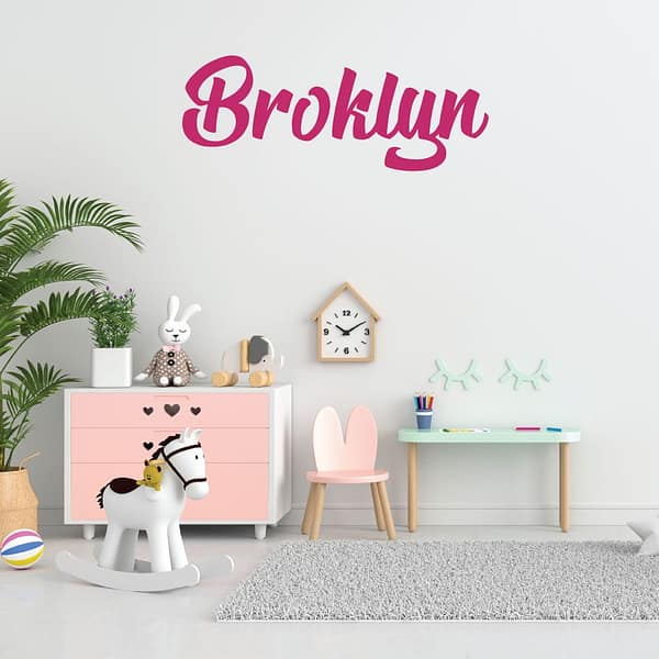 Custom Name The Blacklist Font Nursery Wall Decal Vinyl Sticker