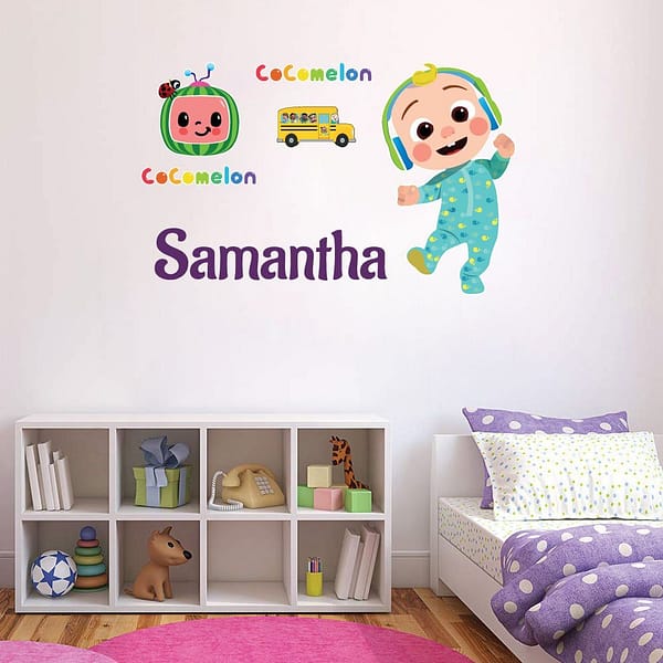 Cocomelon Custom Name Wall Decal Vinyl Sticker