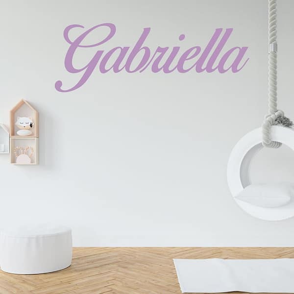 Custom Name Birds of Paradise Font Wall Decal Vinyl Sticker