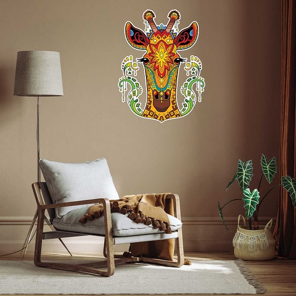 Mandala Giraffa 3D Art Wall Decal Vinyl Sticker
