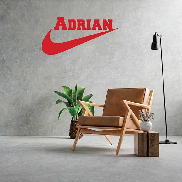 Nike Custom Name Logo Wall Decal Vinyl Sticker