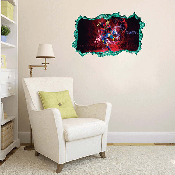 Leonel Messi 3D Wall Decal Vinyl Sticker