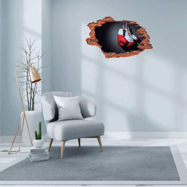 Boxing Glove 3D Wall Decal Vinyl Sticker