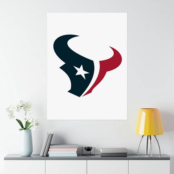 NFL Team Logos Houston Texans Painting Bedroom Living Room Wall Art Décor Matte Vertical Posters