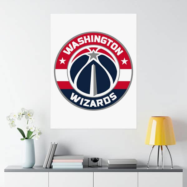 NBA Team Logos Washington Wizards Painting Bedroom Living Room Wall Art Décor Matte Vertical Posters