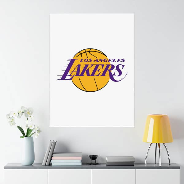 NBA Team Logos Los Angeles Lakers Painting Bedroom Living Room Wall Art Décor Matte Vertical Posters