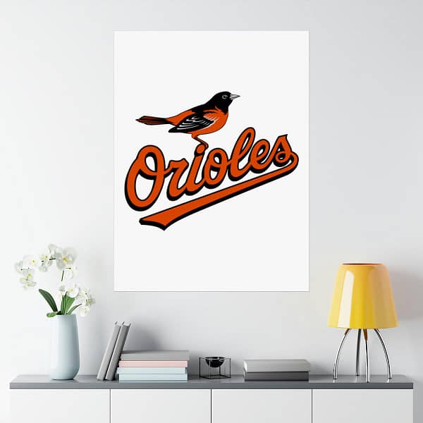 MLB Team Logos Baltimore Orioles Painting Bedroom Living Room Wall Art Décor Matte Vertical Posters