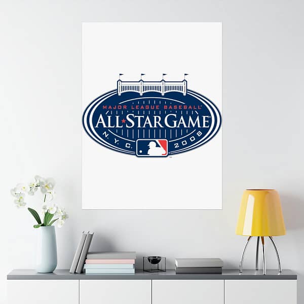 MLB Team Logos All-Star Game Painting Bedroom Living Room Wall Art Décor Matte Vertical Posters