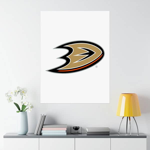 NHL Team Logos Anaheim Ducks Painting Bedroom Living Room Wall Art Décor Matte Vertical Posters