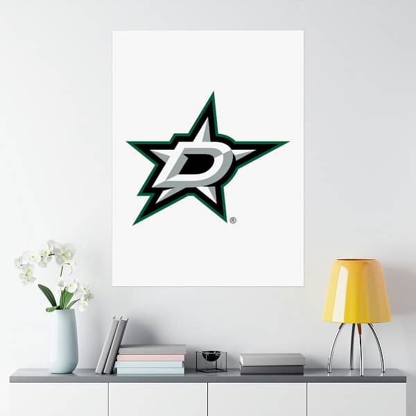 NHL Team Logos Dallas Stars Painting Bedroom Living Room Wall Art Décor Matte Vertical Posters