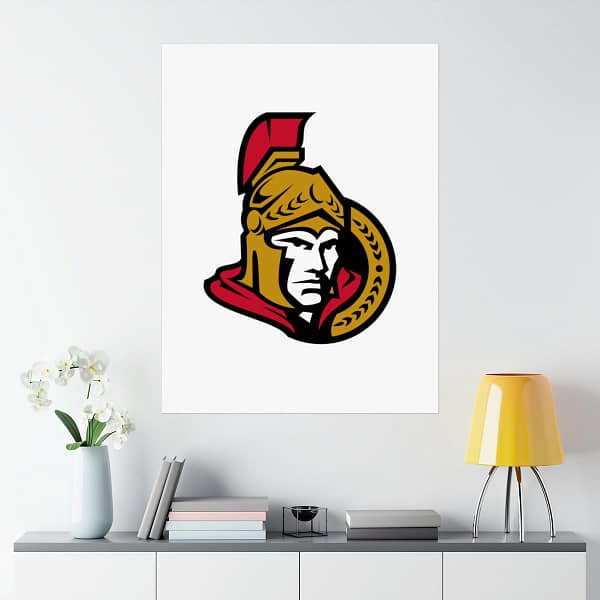 NHL Team Logos Ottawa Senators Painting Bedroom Living Room Wall Art Décor Matte Vertical Posters