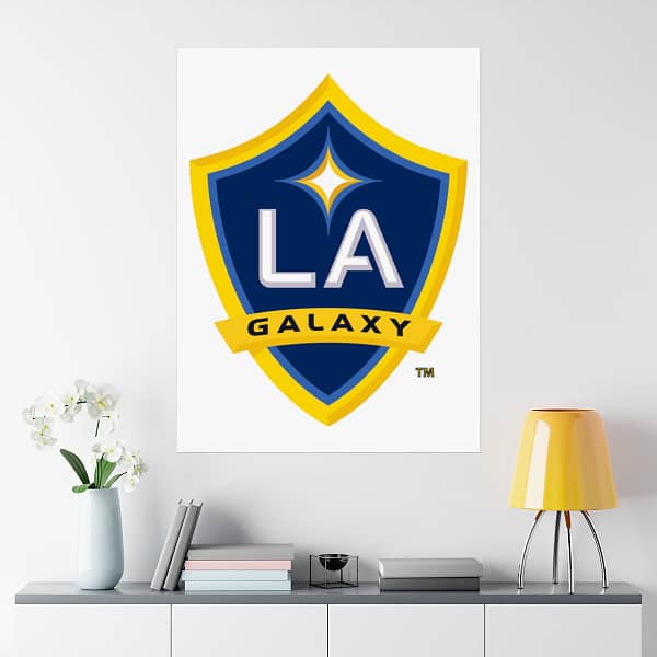 MLS Team Logos LA Galaxy Painting Bedroom Living Room Wall Art Décor Matte Vertical Posters