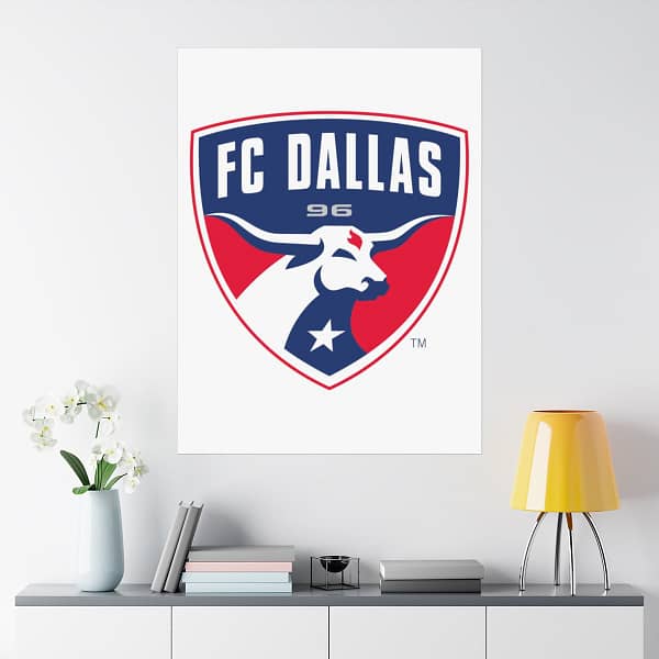 MLS Team Logos FC Dallas Painting Bedroom Living Room Wall Art Décor Matte Vertical Posters