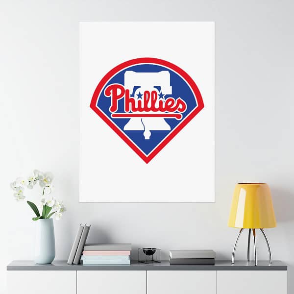 MLB Team Logos Philadelphia Phillies Painting Bedroom Living Room Wall Art Décor Matte Vertical Posters
