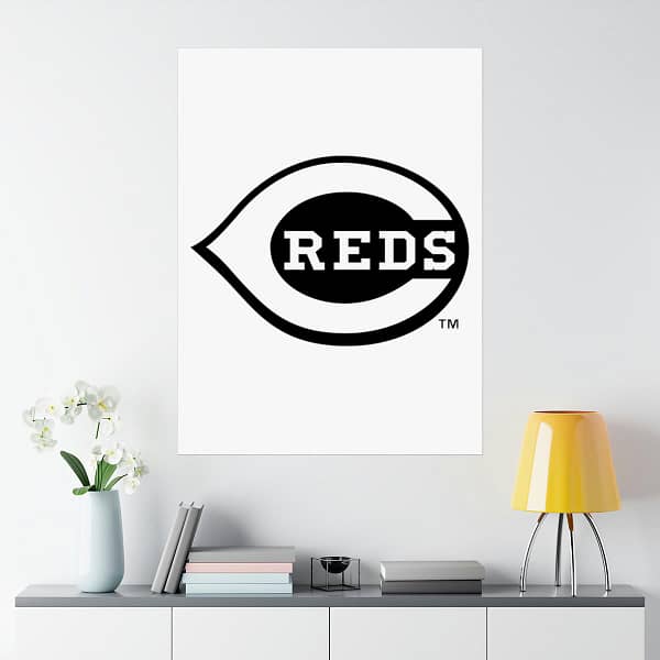 MLB Team Logos Cincinnati Reds Painting Bedroom Living Room Wall Art Décor Matte Vertical Posters