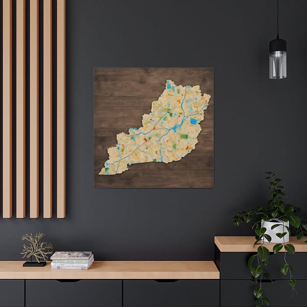 Kentucky Canvas Gallery Wraps &#8211; Kentucky Bedroom Home Office Living Room Wall Decor Canvas Art &#8211; Housewarming Gifts &#8211; KY New Home Gifts
