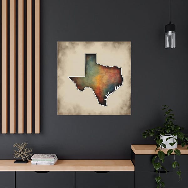 Texas Canvas Gallery Wraps &#8211; Texas Office Living Room Bedroom Wall Decor Home Canvas Art &#8211; Housewarming Gifts &#8211; TX New Home Gifts